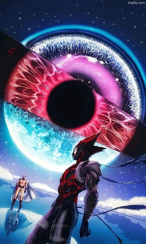 Insane colouring i found of that one manga panel from one punch man | image tagged in opm,manga | made w/ Imgflip meme maker