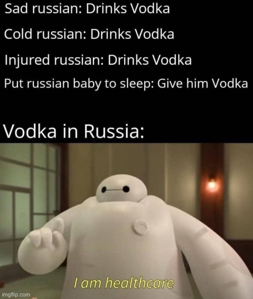 Meme | image tagged in meme,baymax,russia,vodka,stop reading the tags | made w/ Imgflip meme maker