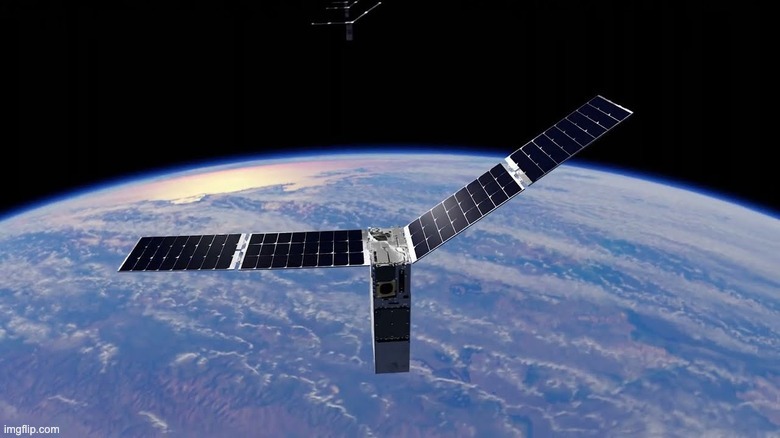 Satellite dish on rural home providing broadband access