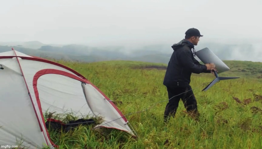 Satellite vs traditional internet in rural setting with dish antenna