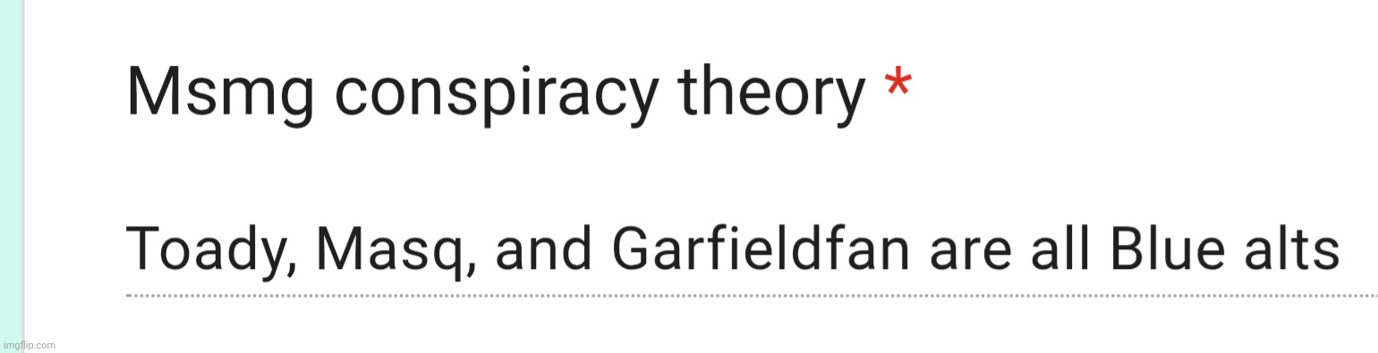 No I am a blue alt (this is a joke, gotta clarify that so mantle doesn't have a excuse to perm ban me) | made w/ Imgflip meme maker