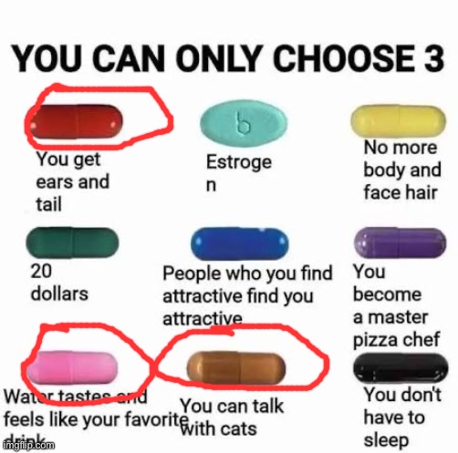 Fruit punch is my favorite drink | image tagged in you can only choose 3 | made w/ Imgflip meme maker