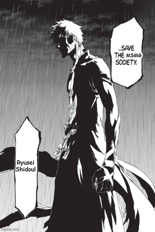funny | MSMG; Ryusei
Shidou! | image tagged in save the soul society | made w/ Imgflip meme maker