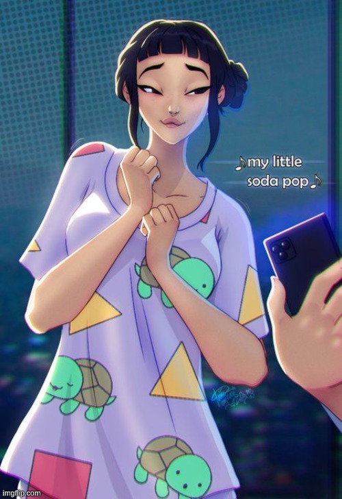 hear me out -{ Mod Note : Nobody will hear you out}- | image tagged in zoey,kpop demon hunters | made w/ Imgflip meme maker