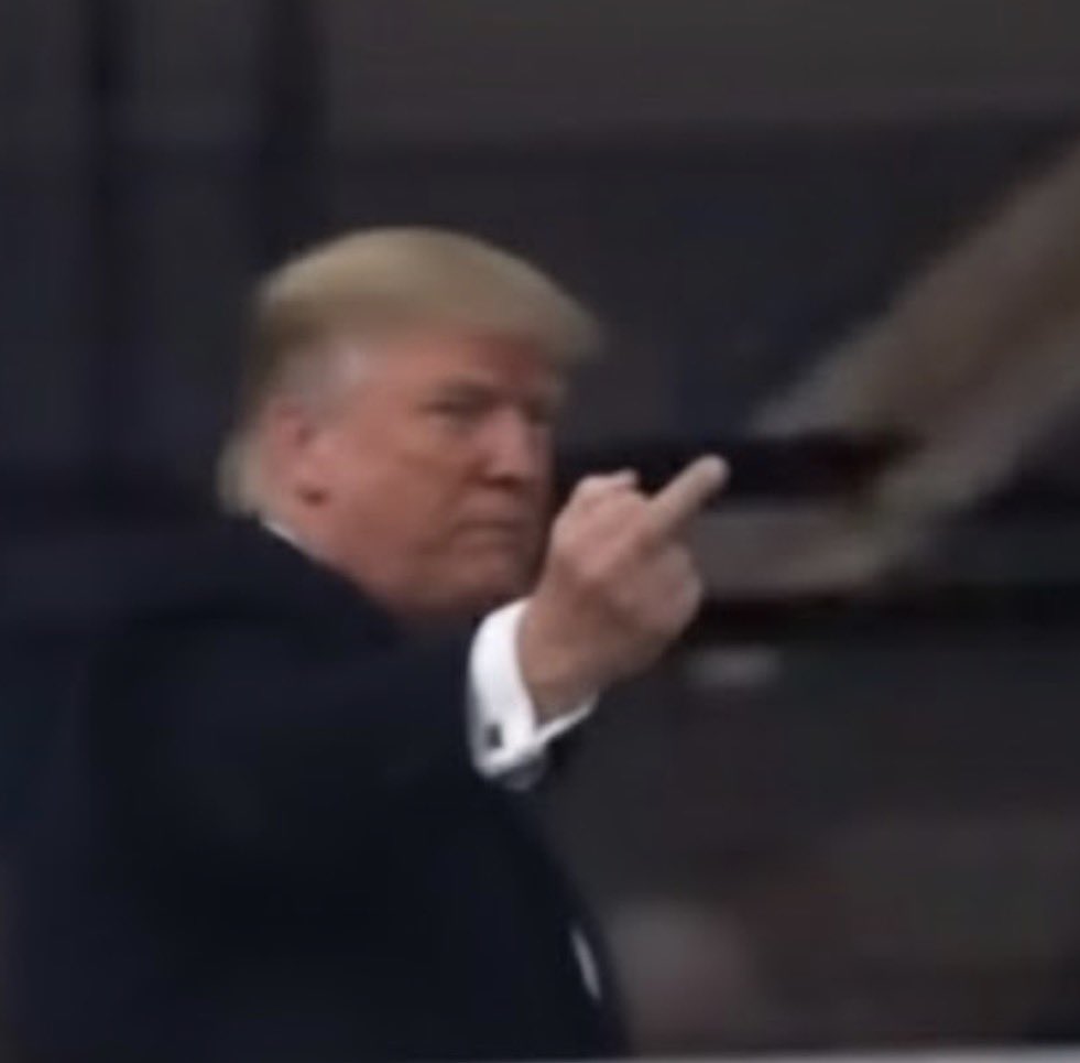 Trump Finger Blank Meme Template
