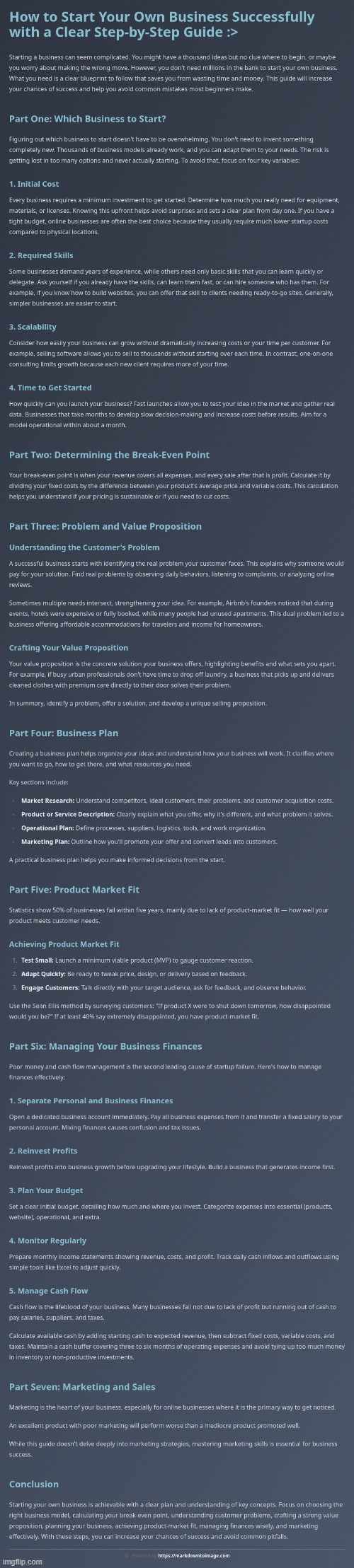 How To Start Your Own Business :> | image tagged in simothefinlandized,business,infographic,tutorial | made w/ Imgflip meme maker