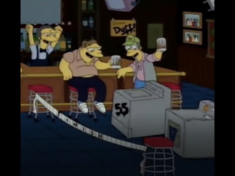 Washer and Dryer Race Simpsons Blank Meme Template