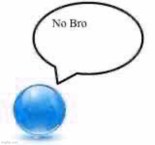 no bro ball | image tagged in no bro ball | made w/ Imgflip meme maker