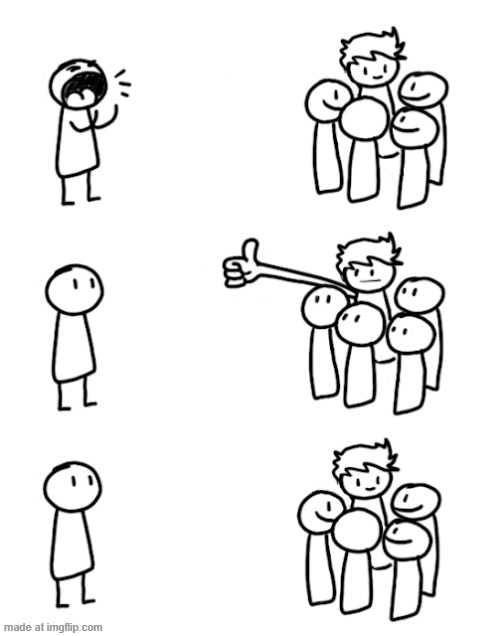 Thumbs up group talking | image tagged in thumbs up group talking | made w/ Imgflip meme maker