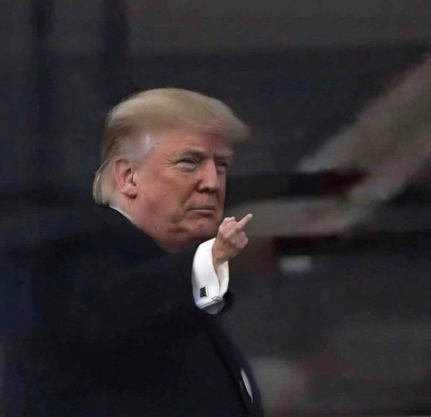 Trump Tiny Hand Blank Meme Template