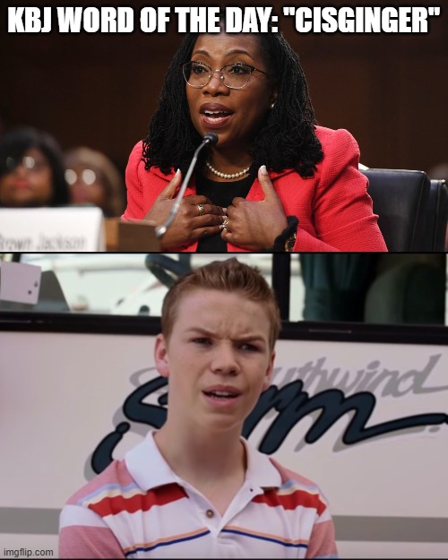 KBJ WORD OF THE DAY: "CISGINGER" | image tagged in ketanji brown jackson,you guys are getting paid | made w/ Imgflip meme maker