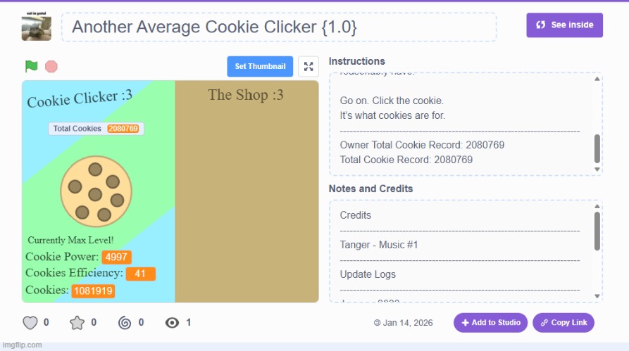 Go Try My Cookie Clicker NOW | made w/ Imgflip meme maker