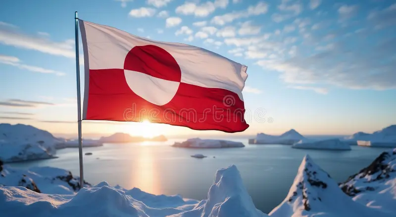 High Quality Greenland flag Blank Meme Template