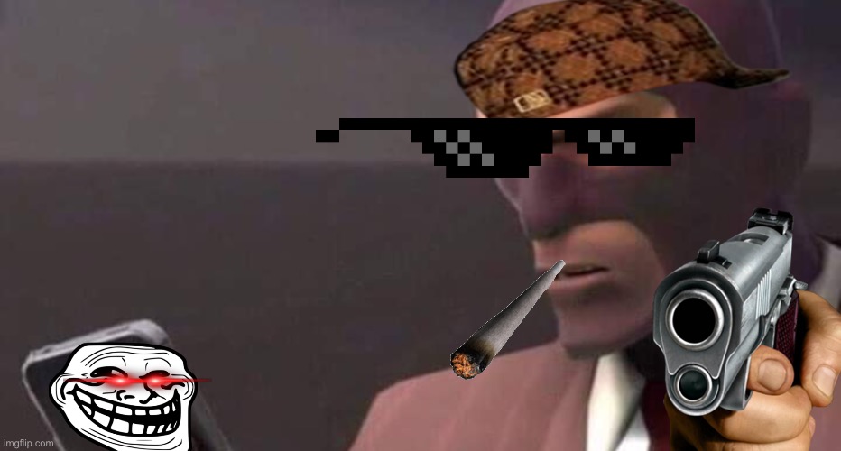 tf2 spy looking at phone | image tagged in tf2 spy looking at phone | made w/ Imgflip meme maker