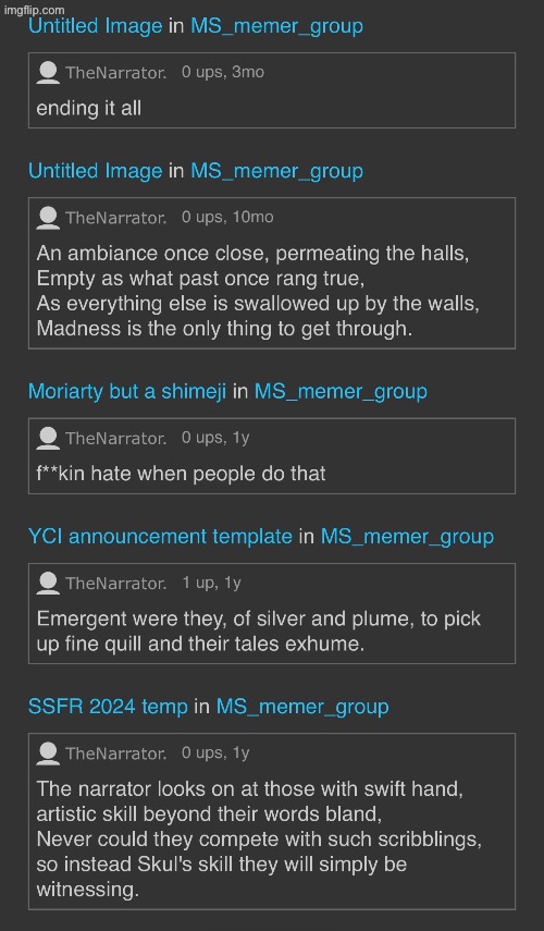 COME BACK BRO PLEASE SAVE THIS GENERATION OF GIMMICK ALTS | made w/ Imgflip meme maker