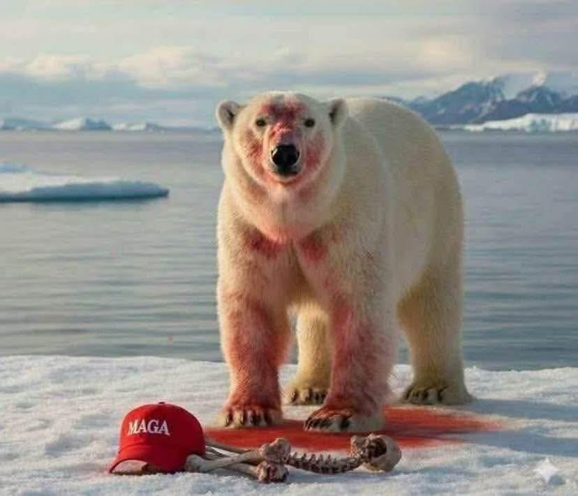 polar bear maga hat Blank Meme Template
