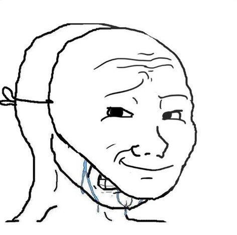 soyjak fake smile Blank Meme Template