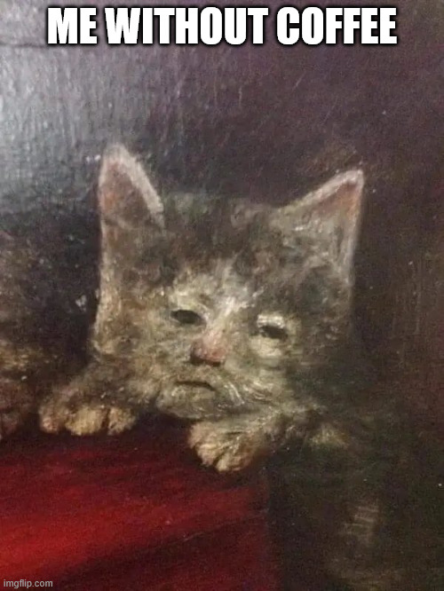 Me Without Coffee | ME WITHOUT COFFEE | image tagged in coffee | made w/ Imgflip meme maker