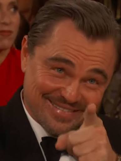 DiCaprio Golden Globe 2026 Blank Meme Template