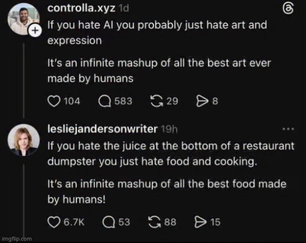 fuck AI | made w/ Imgflip meme maker