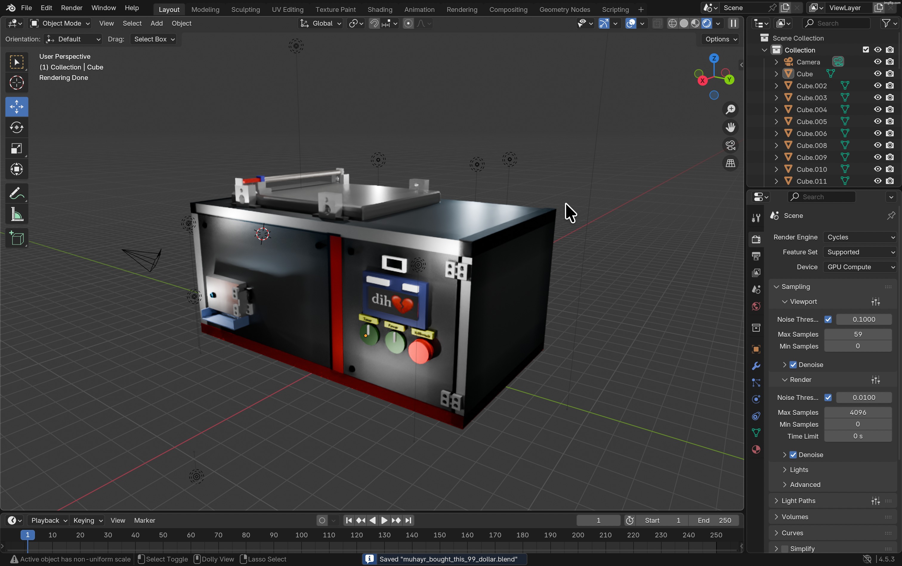 Biofuel Processor and Compactor | image tagged in blender,do rate please and thank you,cycles,i added a dih meme | made w/ Imgflip meme maker