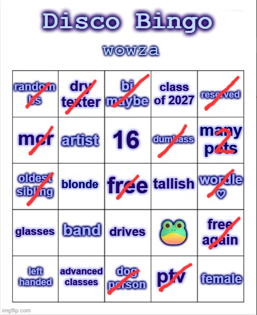 Disco bingo but uhhh something | image tagged in disco bingo but uhhh something | made w/ Imgflip meme maker