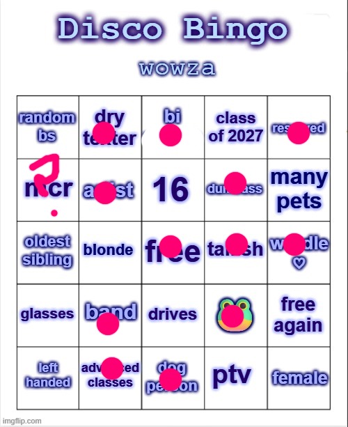 Disco bingo but uhhh something | image tagged in disco bingo but uhhh something | made w/ Imgflip meme maker