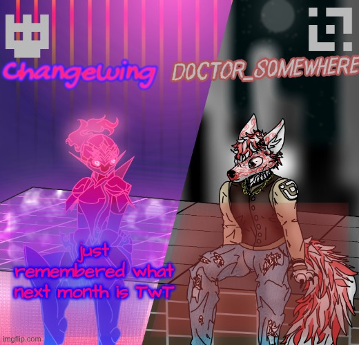 and yk, the excuse for massive candy companies to make even mor- I mean holiday that comes with it | just remembered what next month is TwT | image tagged in changewing/d0ctor_s0mewhere shared template | made w/ Imgflip meme maker