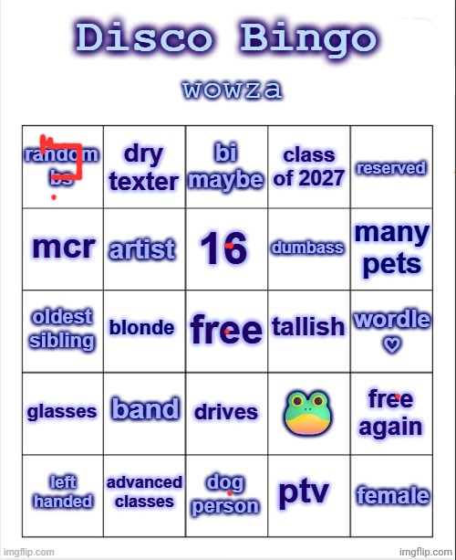 im not winning this gng | image tagged in disco bingo but uhhh something | made w/ Imgflip meme maker