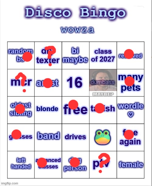 Disco bingo but uhhh something | image tagged in disco bingo but uhhh something | made w/ Imgflip meme maker