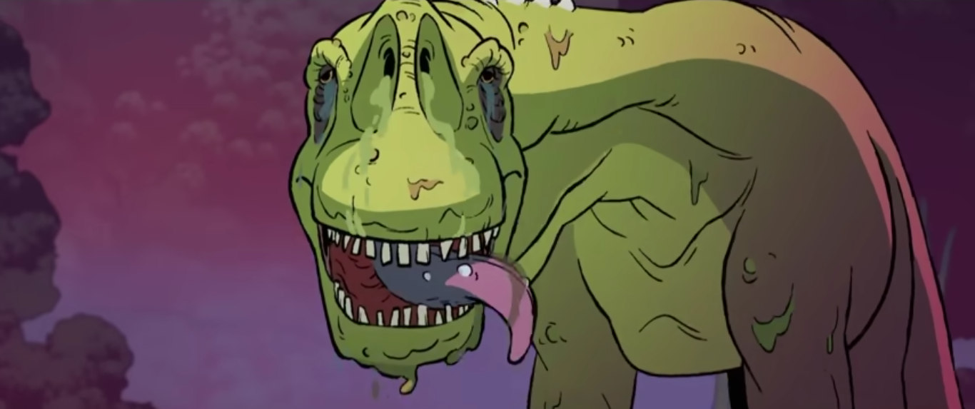 Sick dinosaue Blank Meme Template