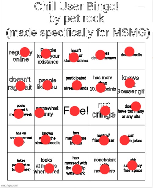 some of these are objective tho | image tagged in chill bingo by your local petrock | made w/ Imgflip meme maker