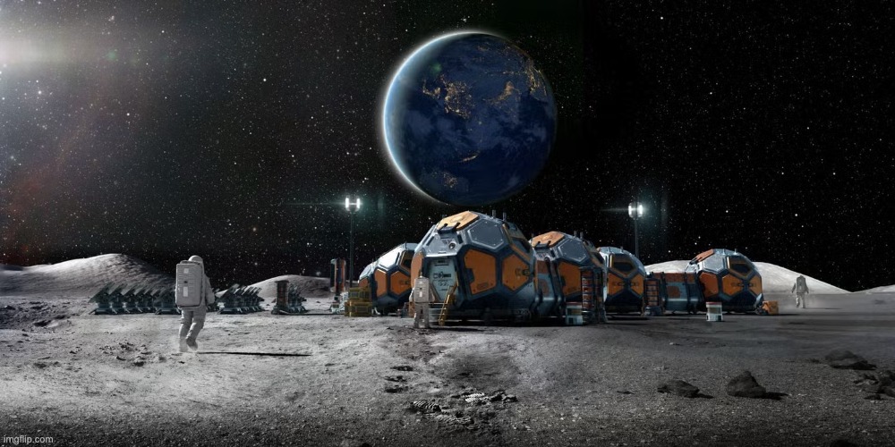 Lunar manufacturing facility vision