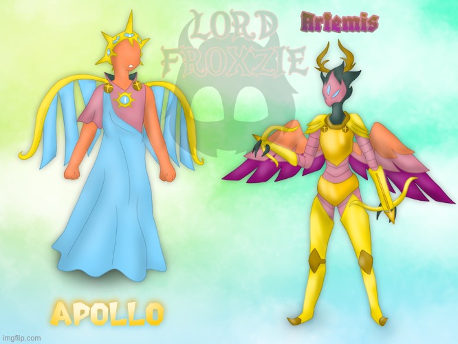 Apollo and Artemis | image tagged in see you in 29 years,im losing my sanity | made w/ Imgflip meme maker