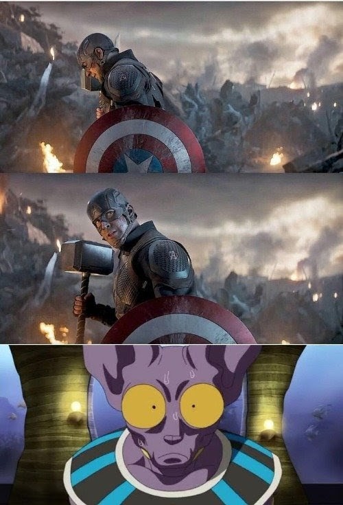 En ese momento, Lord Beerus sintio el verdadero terror... Blank Meme Template