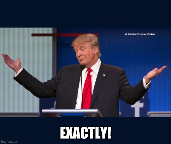 Exactly | EXACTLY! | image tagged in exactly | made w/ Imgflip meme maker