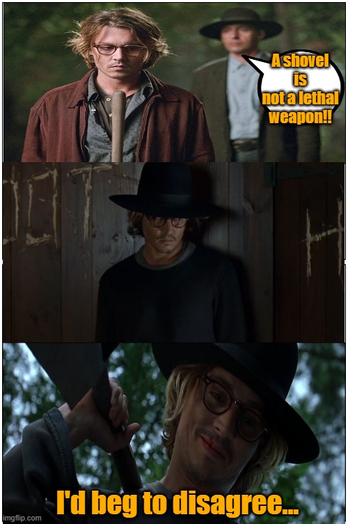 "Secret Window" is the reference to another protester who FAFO'd | A shovel is not a lethal weapon!! I'd beg to disagree... | image tagged in minnesota,protesters,fafo,movies,ice | made w/ Imgflip meme maker
