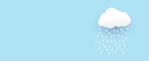 Cloud rain over one space Blank Meme Template