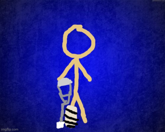 How he actually looks. | image tagged in blue background | made w/ Imgflip meme maker