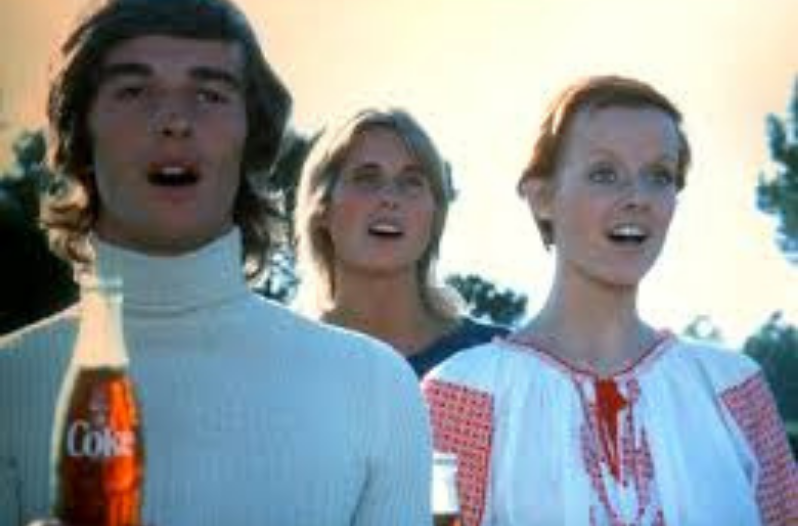 Coke Coca Cola Teach the world to sing in perfect harmony Blank Meme Template