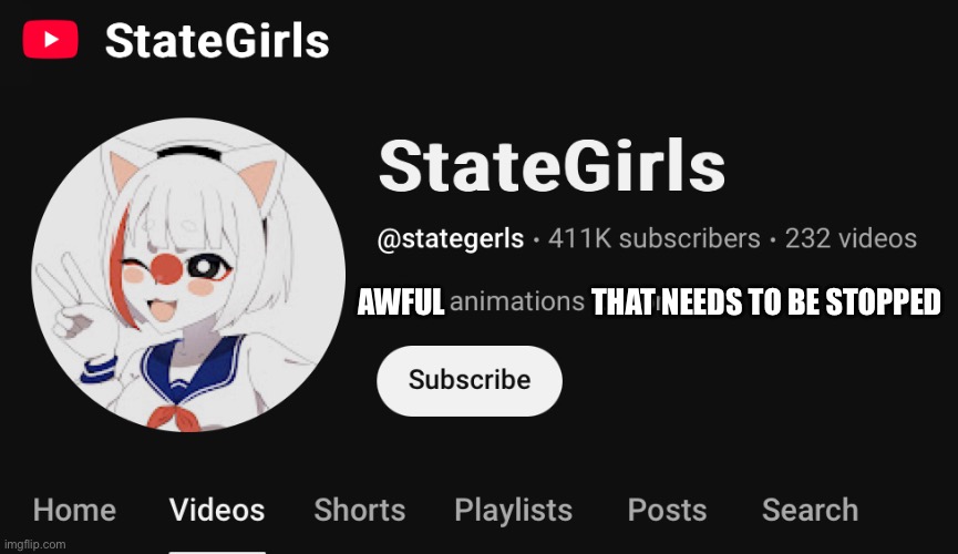 State girls needs to be terminated | AWFUL                         THAT NEEDS TO BE STOPPED | image tagged in exposed | made w/ Imgflip meme maker