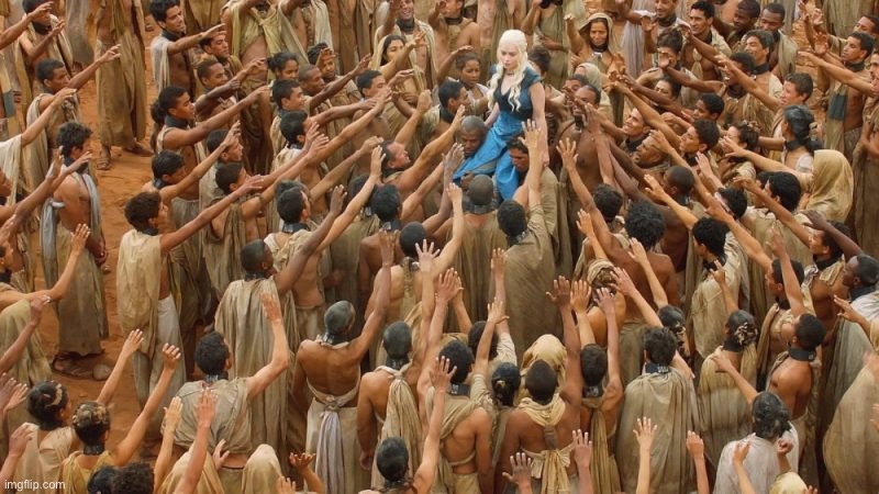 Daenerys White Savior | image tagged in daenerys white savior | made w/ Imgflip meme maker