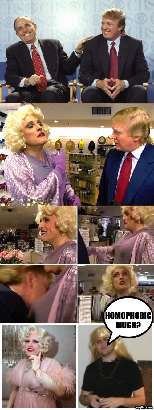 MAGAPHOBIC MUCH? | HOMOPHOBIC
MUCH? | image tagged in trump,rudy giuliani,jd vance,james donald bowman,james david hamel,james david vance | made w/ Imgflip meme maker