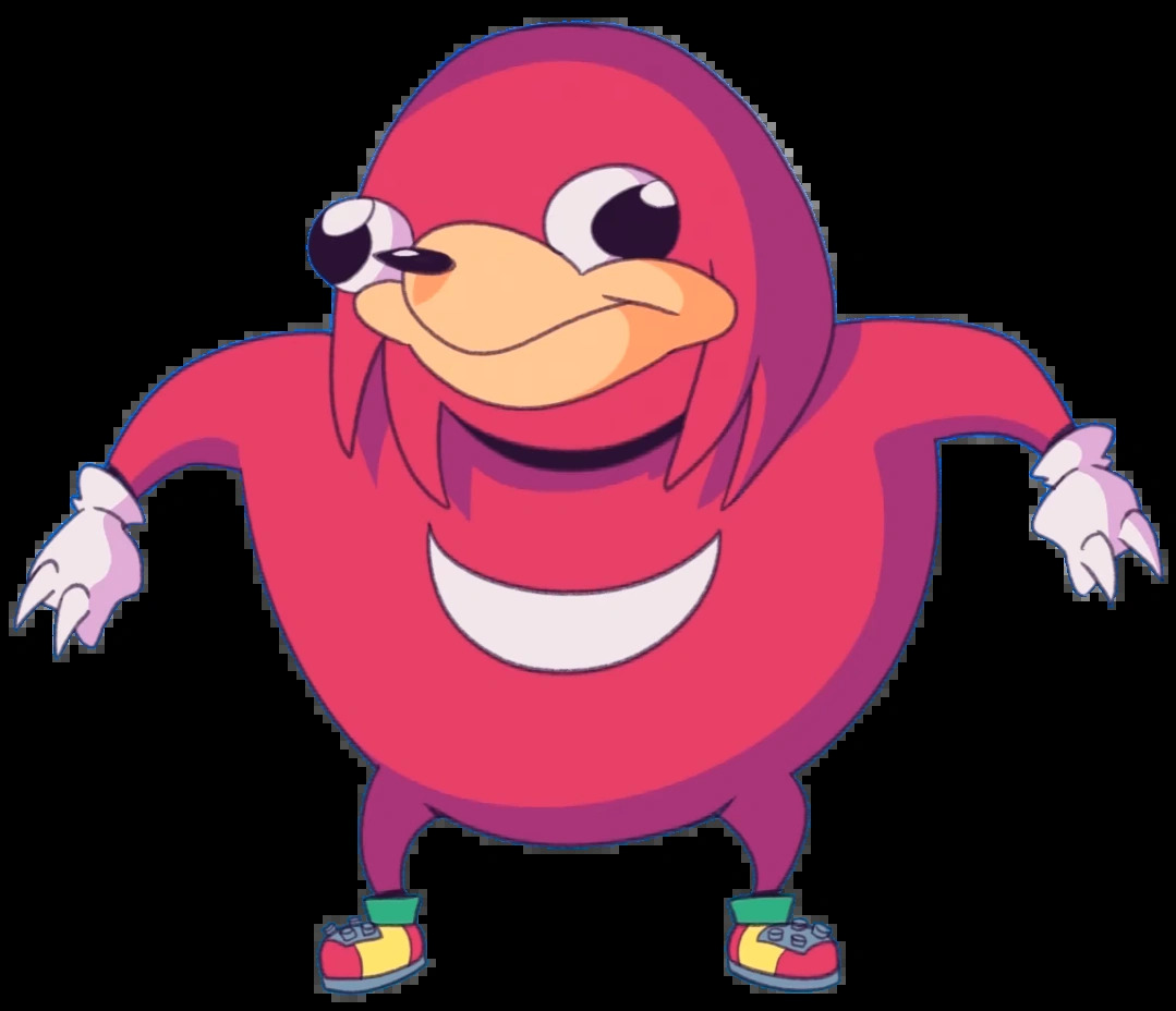 Ugandan Knuckles Blank Meme Template