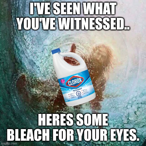 Youre welcome | I'VE SEEN WHAT YOU'VE WITNESSED.. HERES SOME BLEACH FOR YOUR EYES. | image tagged in jesus,femboy,you're welcome,bleach | made w/ Imgflip meme maker