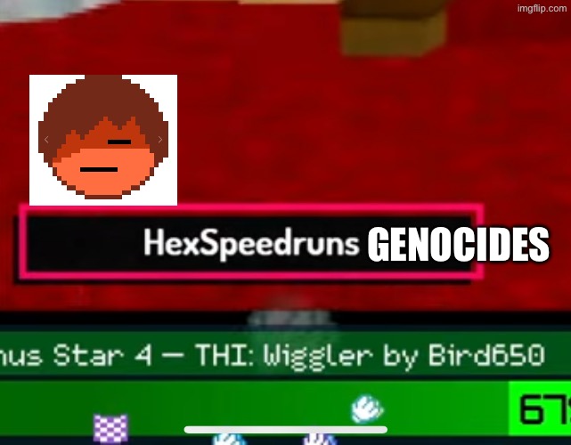 Whilst watching a Mario ‘64 speedrun I saw this. | GENOCIDES | made w/ Imgflip meme maker