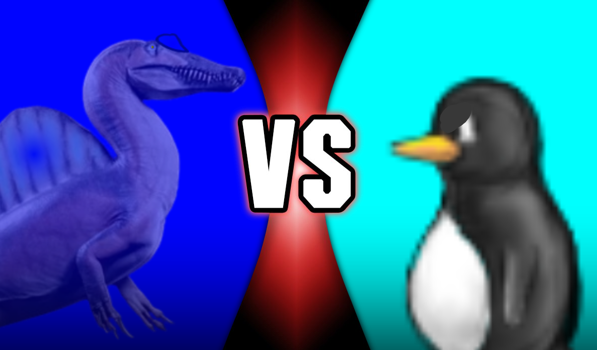 Spinosaurus Vs. SuperTux Blank Meme Template