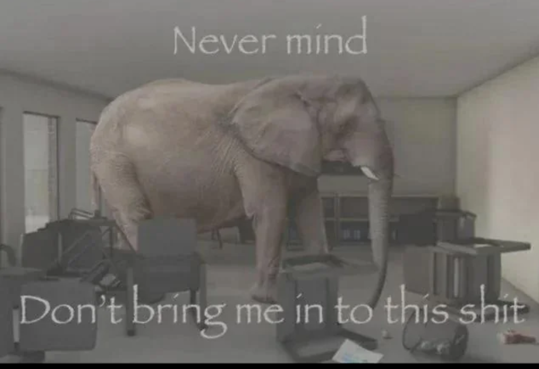 Nevermind don't bring me into this shit Blank Meme Template