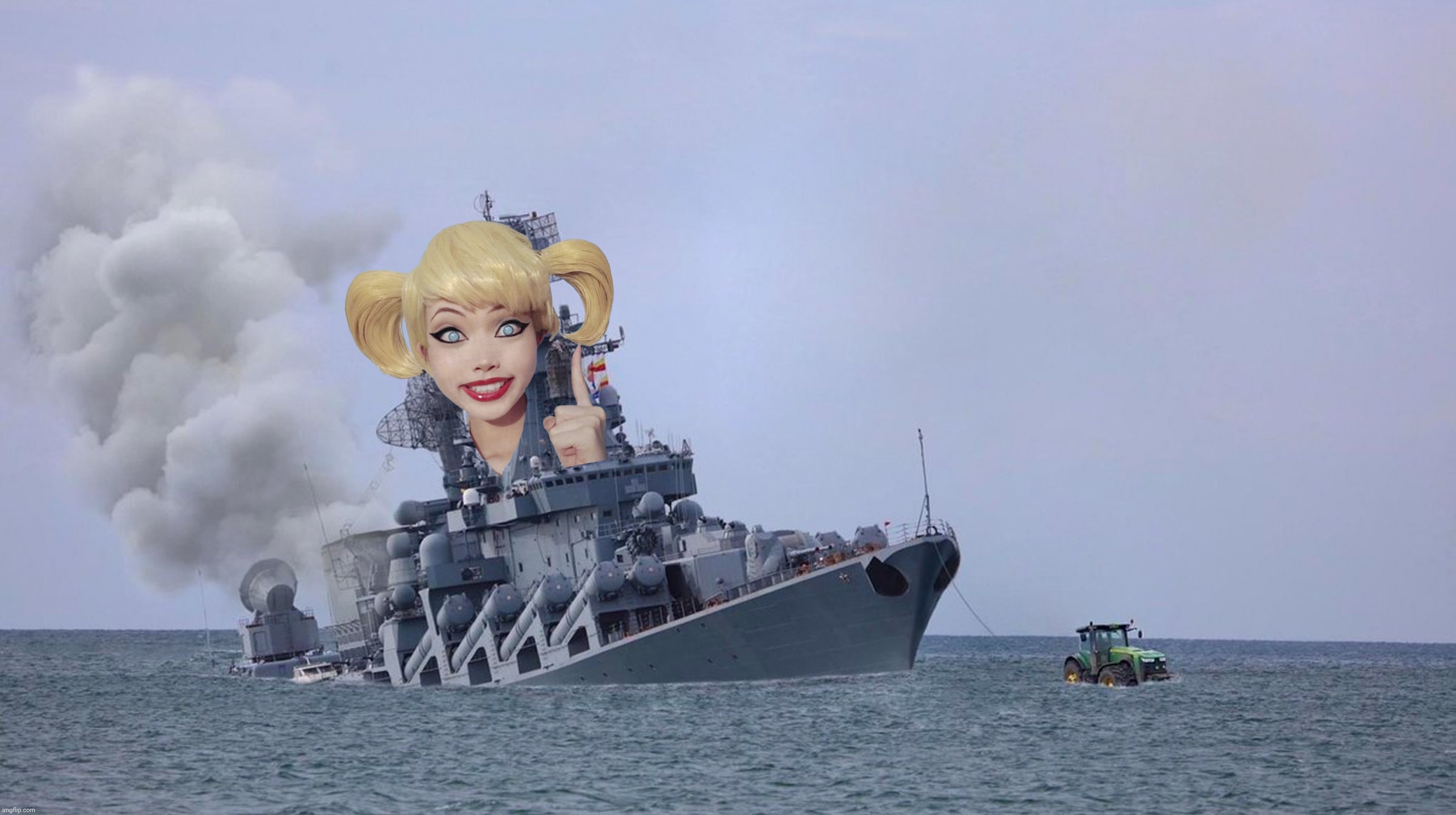 russian ship sinking | image tagged in russian ship sinking | made w/ Imgflip meme maker