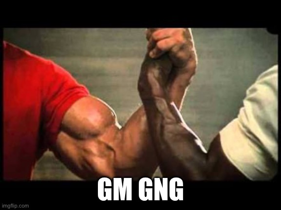 gm gng | GM GNG | image tagged in handshake bro | made w/ Imgflip meme maker